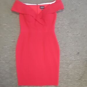 Xscape Strapless Red Dress